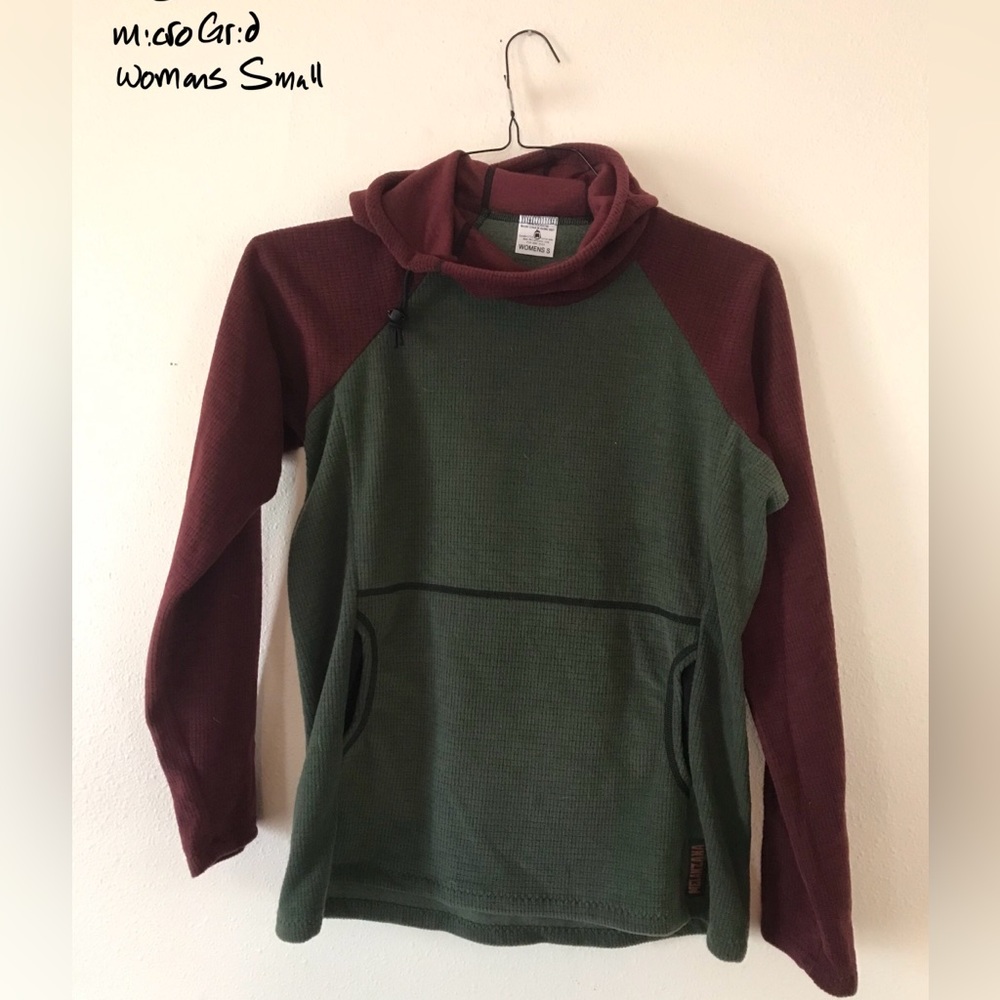 Melanzana Women’s Small Micro Grid Hoodie (NWOT)